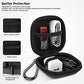 Earbud Case Hard EVA Earphone Carrying Case Cell Phone Accessories Storage Bag with Carabiner for Airpods Headset Earphone Flash Drive Charging Cable Key Wall Charger USB Adapter Cable