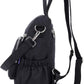 MINTEGRA Women Shoulder Backpack Multi-Pocket Nylon Purse Large Capacity Waterproof Casual Daypack