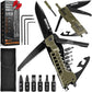 Multitool Knife 17 in 1 Pocket Knife with Fire Starter Sticks for Camping