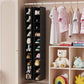 2 Pack 10 Tier Foldable Hanging Shoe Organizer Black