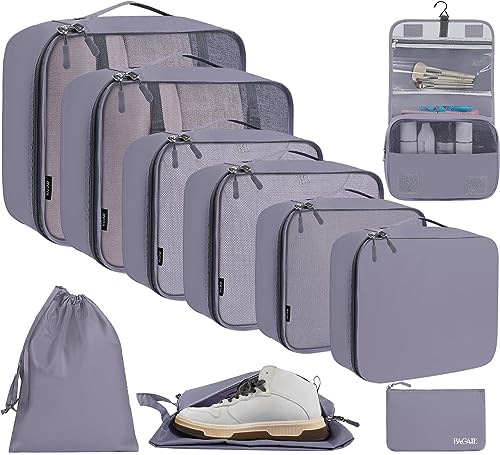 10 Set Packing Cubes Various Sizes Packing Organizer for Travel Accessories Luggage Carry On Suitcase