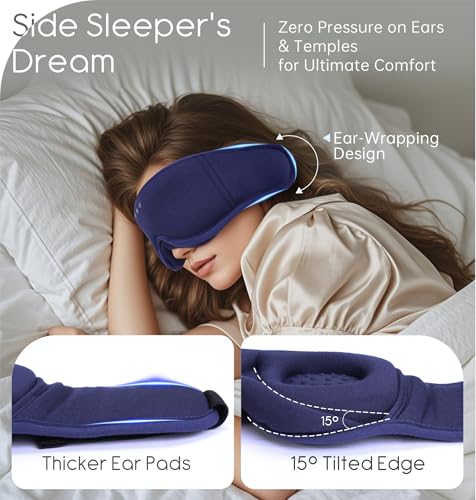 Sleep Mask with Headphones Bluetooth 5.4