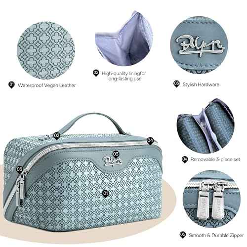 Travel Makeup Bag for Women (3 Count)