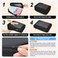 4 Set/6 Set/8 Set Compression Packing Cubes Travel Accessories Expandable Packing Organizers (Square Mesh, 06-Black)