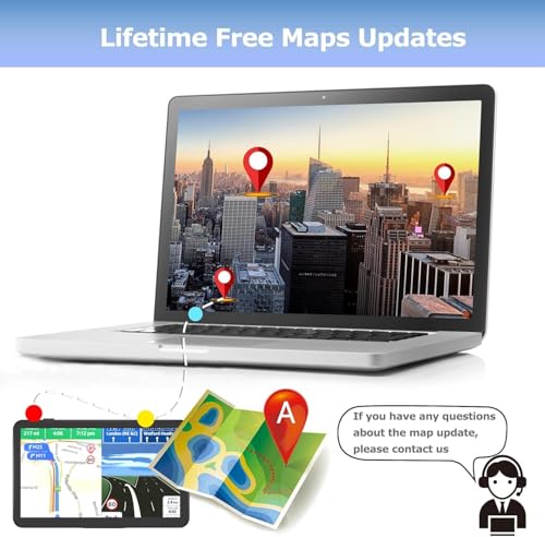 2025 Car GPS Navigator 2.5D Touchscreen 7inch Car GPS