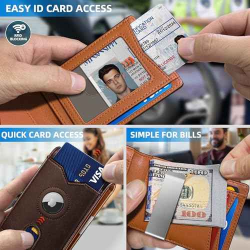 Airtag Wallet for Men (11 Count)