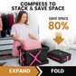 Foldable Vacuum Compression Storage Box (2 Count)