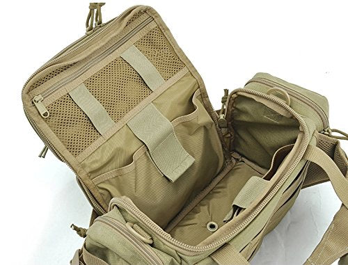 Tactical Range Bag Outdoor Sling Backpack Hiking Fanny Waist Pack