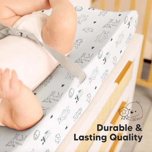 2 Pack Baby Changing Pad Cover for Girl (2 Count)