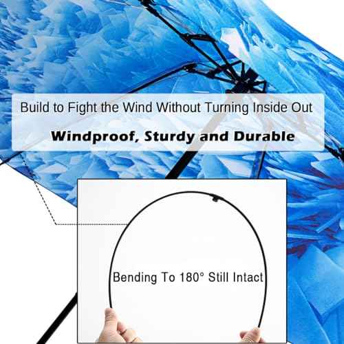 Umbrella Compact Inverted Folding Umbrellas Auto Open Close