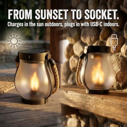 Schoolhouse Solar Lanterns Outdoor Waterproof