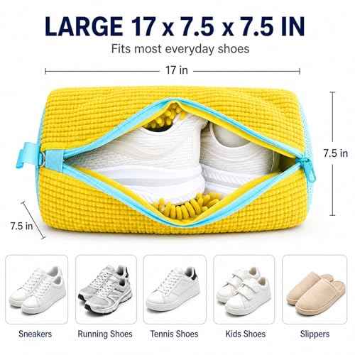 7 Pcs Shoe Laundry Bag and Sneaker Cleaner Mesh Bags (7 Count)