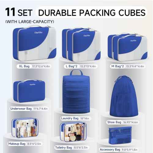 Packing Cubes for Travel (11 Count)