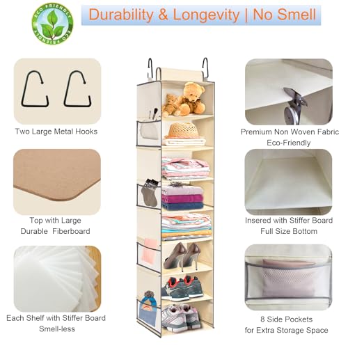 Large Sized Hanging Shoe Organizer 8 (8 Count)
