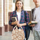 Lunch Bag for Women Men Cute Corduroy Lunch Tote Bags Reusable Insulated Lunch Box Large Capacity Reusable Insulated Cooler for Work Picnic or Travel