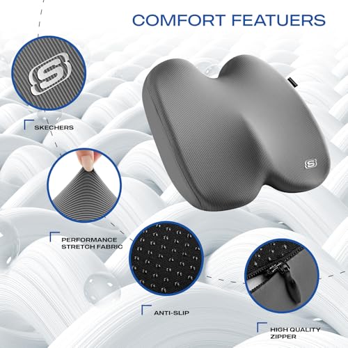 Seat Cushion Ergonomic Memory Foam Cushion for Long Sitting Hours on Office & Home Chair