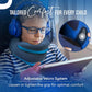 8-12 Y/O Kids Travel Pillow for Car & Airplane, Soft Kids Neck Pillow for Traveling in Car Seat, Provides Double Support for Toddlers Head & Chin in Road Trips, Washable, Medium Size, Navy