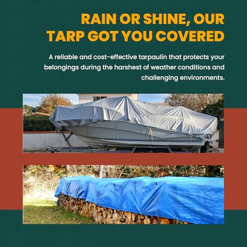 Large Waterproof Tarp (480 Sq Ft)