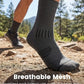 3 Pairs Running Compression Socks for Men & Women Crew Socks with Cushion (3 Count)
