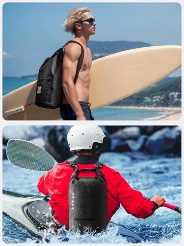 Waterproof Dry Bag Backpack with Zippered Pocket