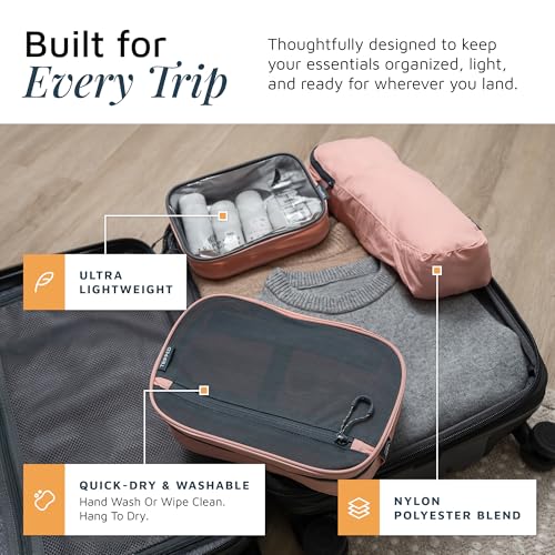 3 Piece Travel Toiletry Bag Set