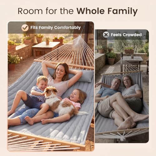 2 Person Quilted Hammock with SpreaderBar
