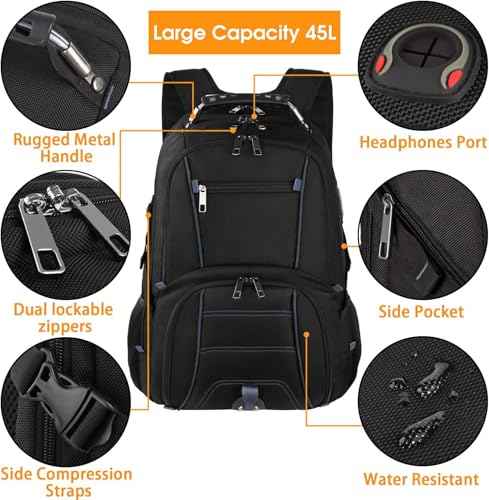 Extra Large 50L Travel Laptop Backpack