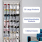 35 Pockets Over the Door Shoe Organizer