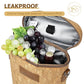 2 Bottle Insulated Wine Tote Carrier Bag