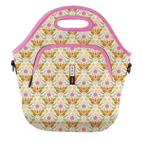 LunchTote Zippered Bag Insulated Neoprene Caddy (Metamorphosis / X-Large 6.5 Quart Lunch Tote)