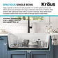 Metallic White 32 in Undermount Granite Kitchen Sink KGUW1