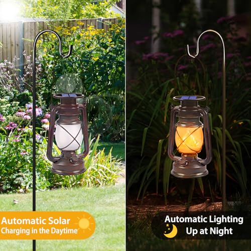 Solar Lanterns Outdoor Waterproof (4 Count)