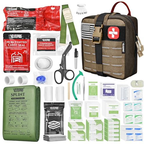 144 Pcs Advanced Trauma First Aid Kit
