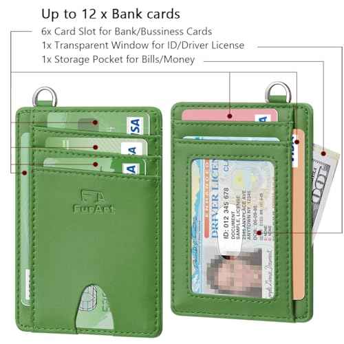 Slim Minimalist Wallet RFID Credit Card Holder for Men