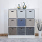 3X Thicker Fabric Storage Cubes 13 inch Collapsible Storage Bins for Organization (4 Count)