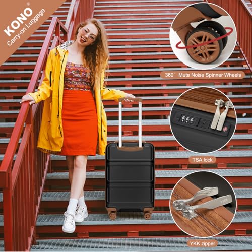 Luggage Set 4 Piece Carry On Hardside Luggage with Spinner Wheels (4 Count)