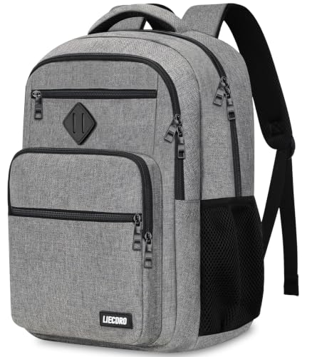 Grey Backpack for Men Women