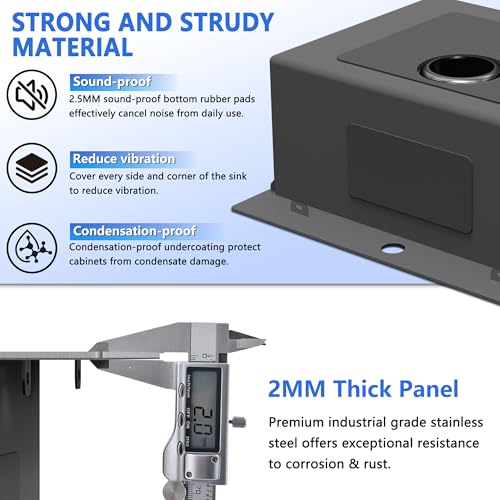 25x22 Inch Drop In Kitchen Sink