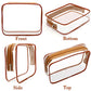 6 Packs Clear Makeup Bags (6 Count)