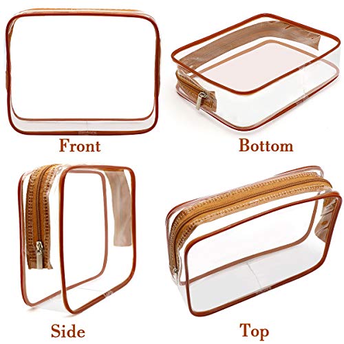 6 Packs Clear Makeup Bags (6 Count)