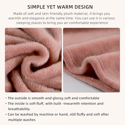 Large Soft Travel Blanket and Inflatable Pillow Set