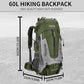 60L Hiking Backpack for Men and Women Lightweight Camping Hiking Backpack with Rain Cover Large Waterproof Travel Backpack Backpacking Pack