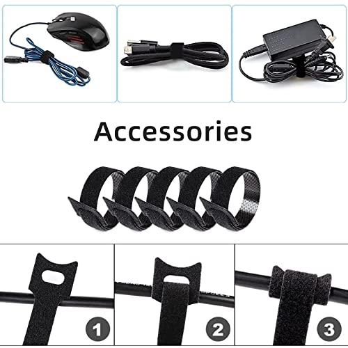 Electronics Organizer Travel Case Cord Cable Charger Organizer Bag Travel Accessories Essentials for Women Men Double Layers Tech Pouch with 5 Cable Ties for Phone Power Bank SD Card USB