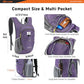 15L Foldable Hiking Backpack Lightweight Packable Travel Daypack with Chest Strap Small Outdoor Folding Back Pack Collapsible Bag for Women Men