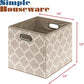 13 Inch Foldable Cube Storage Bins with Handles (3 Count)