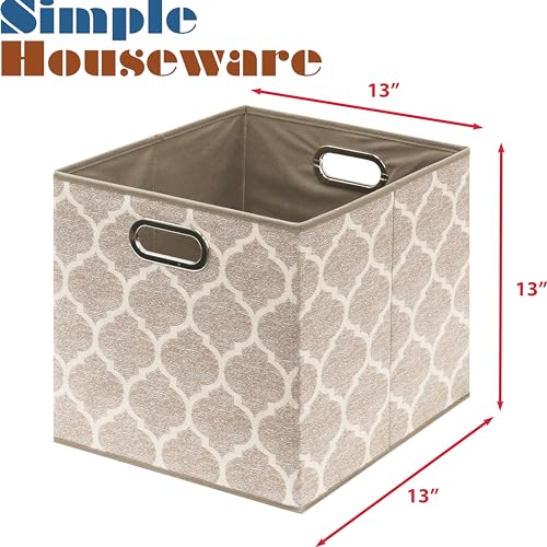 13 Inch Foldable Cube Storage Bins with Handles (3 Count)