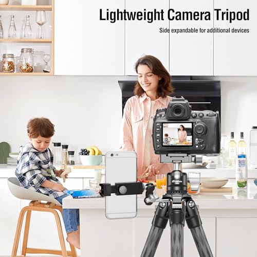 42.2" Carbon Fiber Travel Tripod with 4