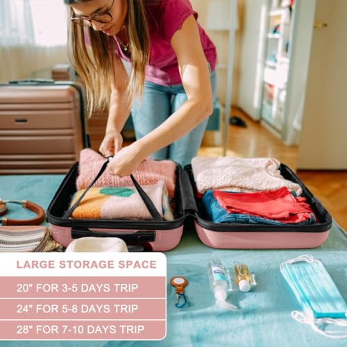 4 Piece Luggage Sets Expandable (4 Count)