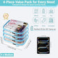 Clear Hard Shell Zipper Cases (4 Count)