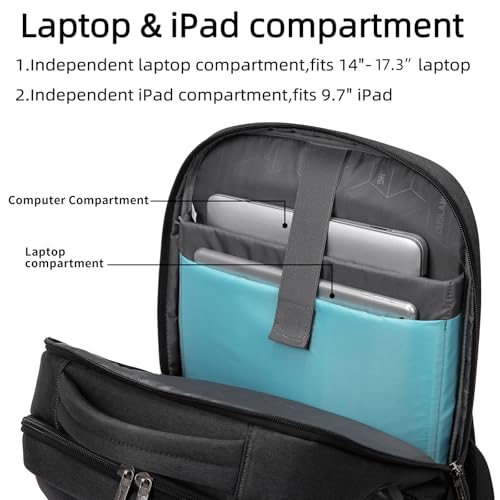 17 Inch Laptop Backpack for Travel Water Resistant College Backpack for Men